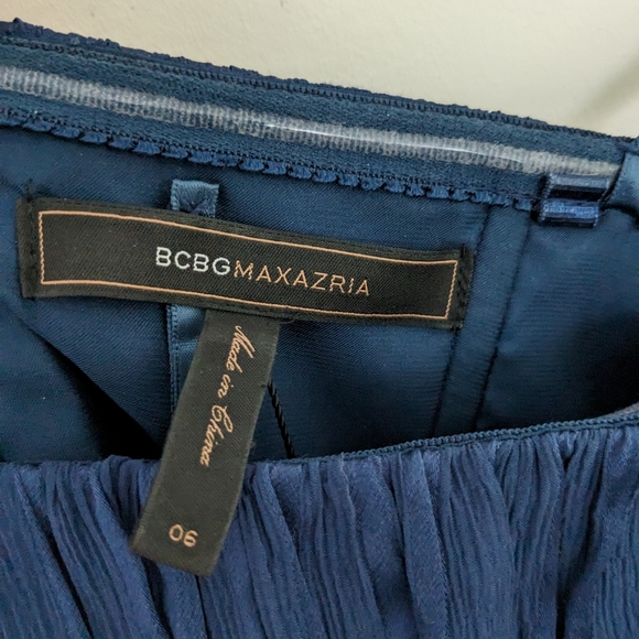 BCBGMaxAzria strapless silk maxi dress size 6 - Picture 2 of 5